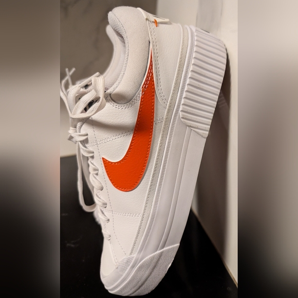 Nike Court Legacy Lift Leopard White Orange-Rattan-Black Sneakers Size 10 $94.99 - Picture 8 of 13